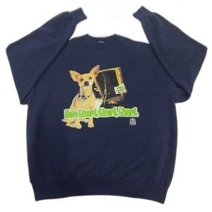1998 Taco Bell Chihuahua Godzilla Sweatshirt XL Promo USA Movie Pullover Lizard